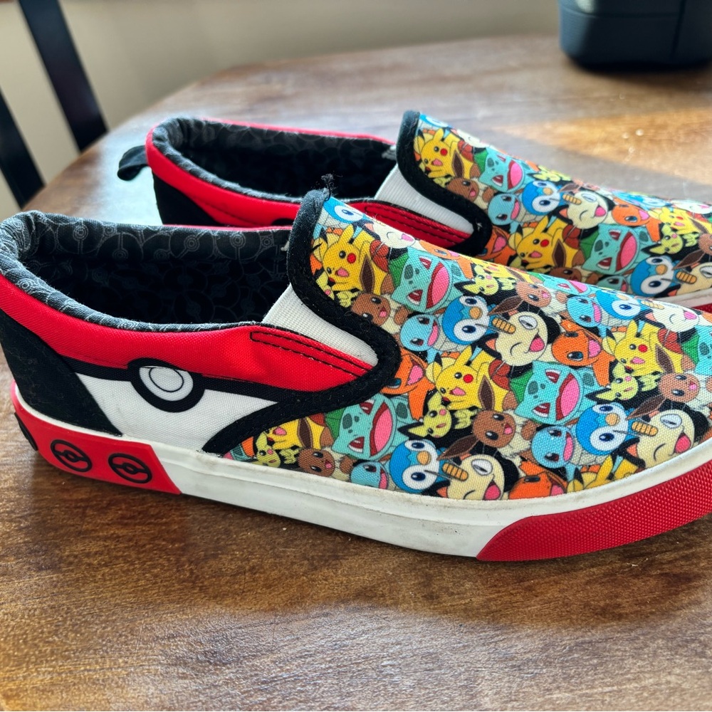 Pokemon Ground Up Slip-On Shoes Kids Size 6